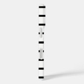 Coques Case-Mate iPhone Design en rayures blanches et noires (Verso / Droite)