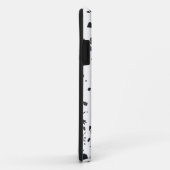Coques Case-Mate iPhone design en terrazzo noir et gris (Dos/Droite)