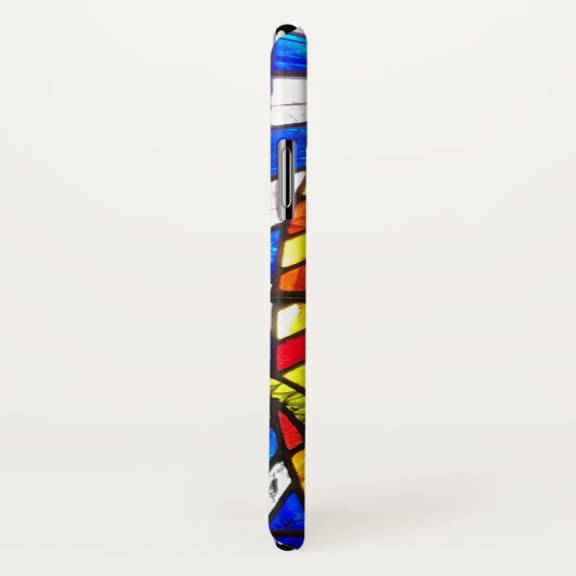 Coques Case-Mate iPhone Design en verre tendu avec la figure religieuse. (Dos/Droite)