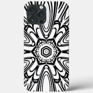 Case-Mate iPhone Case design fleur noir et blanc
