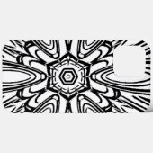 Coques Case-Mate iPhone design fleur noir et blanc (Verso (horizontal))