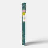 Coques Case-Mate iPhone Design floral Abstrait (rose/turquoise) (Verso / Droite)