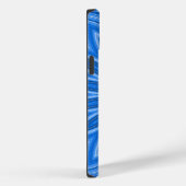 Coques Case-Mate iPhone Design floral bleu moderne Motif artistique (Verso / Droite)