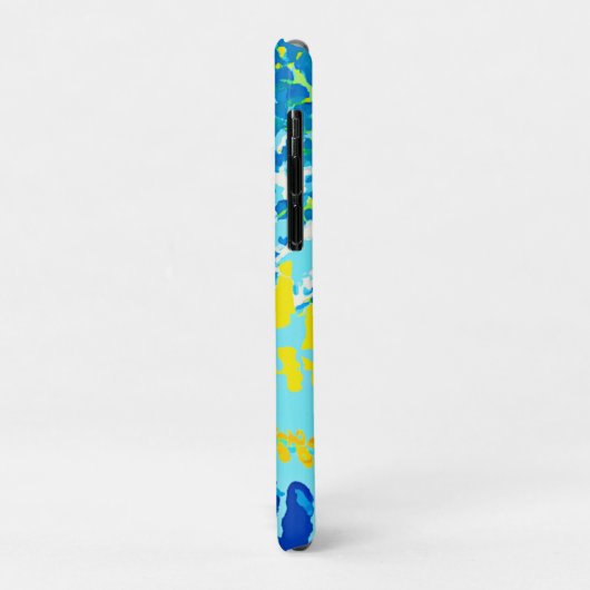 Coques Case-Mate iPhone Design floral dynamique (Dos/Gauche)