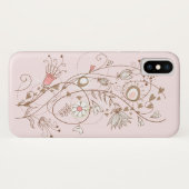 Coques Case-Mate iPhone Design floral élégant (Dos (Horizontal))