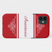 Coques Case-Mate iPhone Design floral élégant (Dos (Horizontal))