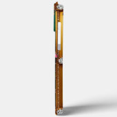 Coques Case-Mate iPhone Design floral en cadre doré (Verso / Gauche)