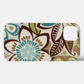 Coques Case-Mate iPhone Design floral moderne (Verso (horizontal))