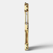 Coques Case-Mate iPhone Design floral ornemental aux frontières noires (Verso / Gauche)