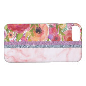 Coques Case-Mate iPhone Design floral rose (Dos (Horizontal))
