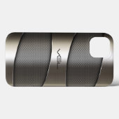 Coques Case-Mate iPhone Design géométrique moderne gris (Verso (horizontal))