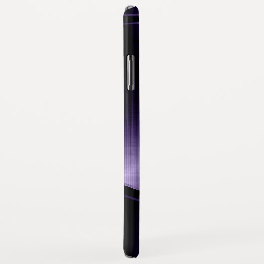 Coques Case-Mate iPhone Design géométrique moderne violet brillant (Dos/Droite)