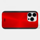 Coques Case-Mate iPhone Design géométrique rouge et noir (Verso (horizontal))