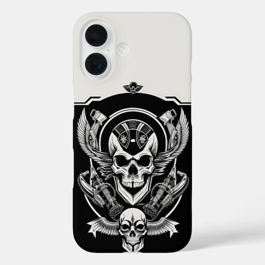 Coques Case-Mate iPhone Design gothique du crâne (Verso)
