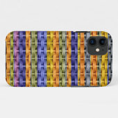 Coques Case-Mate iPhone Design graphique d'art rétro couleur en osier (Dos (Horizontal))