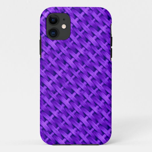Coques Case-Mate iPhone Design graphique en osier violet (Dos)