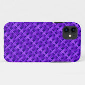 Coques Case-Mate iPhone Design graphique en osier violet (Dos (Horizontal))