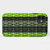 Coques Case-Mate iPhone Design graphique rétrographique en osier noir et v (Dos (Horizontal))