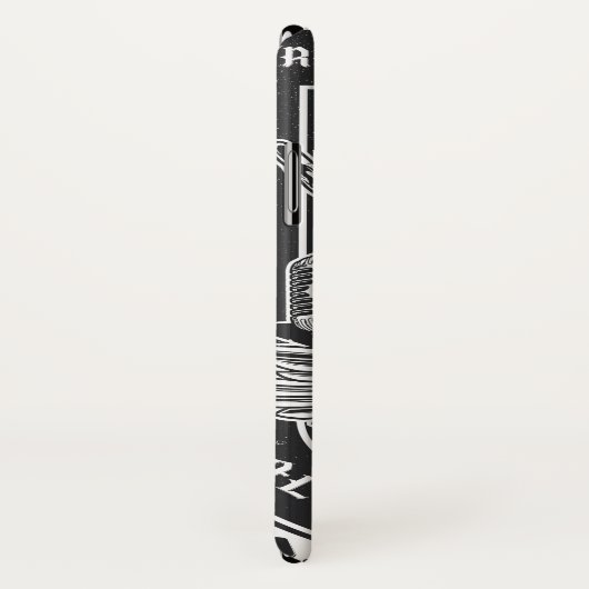 Coques Case-Mate iPhone Design Guitar Rock (Dos/Droite)