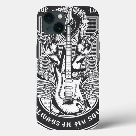 Coques Case-Mate iPhone Design Guitar Rock (Verso)