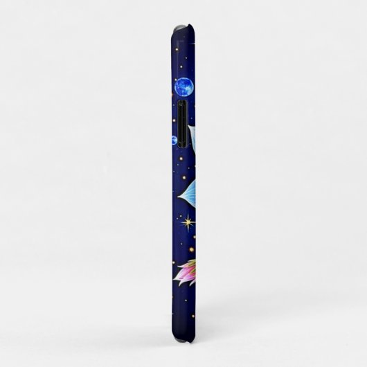 Coques Case-Mate iPhone Design merveilleux de rêves floraux cosmiques (Dos/Droite)