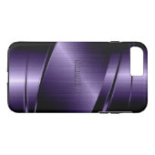 Coques Case-Mate iPhone Design métallique brillant violet (Dos (Horizontal))