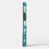 Coques Case-Mate iPhone Design moderne Abstrait bleu liquide (Verso / Droite)