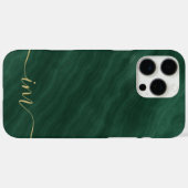 Coques Case-Mate iPhone Design moderne en marbre Abstrait avec initiales e (Verso (horizontal))