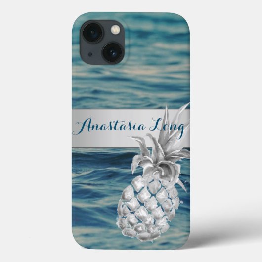 Coques Case-Mate iPhone Design Moderne, Plage, Voir, Ananas (Verso)