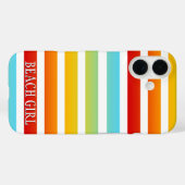 Coques Case-Mate iPhone Design moderne Rainbow Stripes coloré (Verso (horizontal))