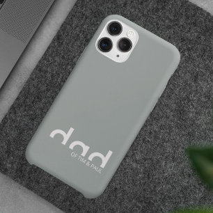 Case-Mate iPhone Case Design moderne simple père avec enfants Noms enfan