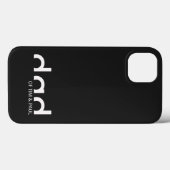 Coques Case-Mate iPhone Design moderne simple père avec enfants Noms enfan (Verso (horizontal))