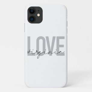 Case-Mate iPhone Case Design moderne, simple, urbain, cool Love Virginia
