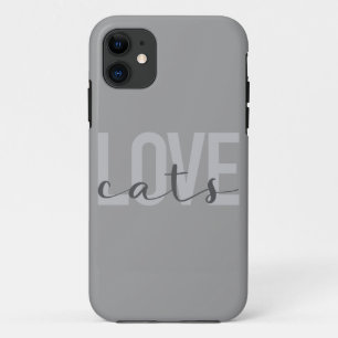 Case-Mate iPhone Case Design moderne, simple, urbain, tendance Love Cats