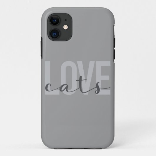 Coques Case-Mate iPhone Design moderne, simple, urbain, tendance Love Cats (Dos)