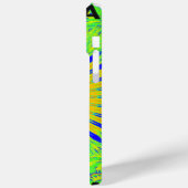 Coques Case-Mate iPhone Design Motif africain en vert et en or (Verso / Gauche)