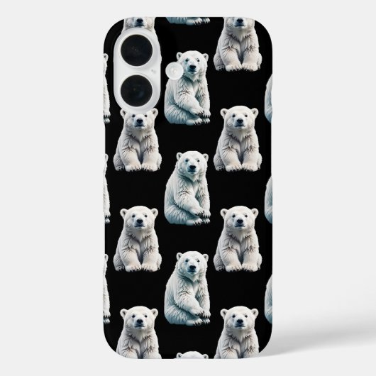 Coques Case-Mate iPhone Design Motif animal de l'ours polaire (Verso)