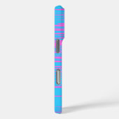 Coques Case-Mate iPhone Design Motif artistique en rose et bleu (Verso / Droite)