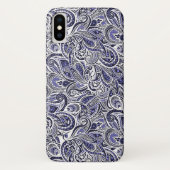 Coques Case-Mate iPhone Design motif bleu pâle (Dos)