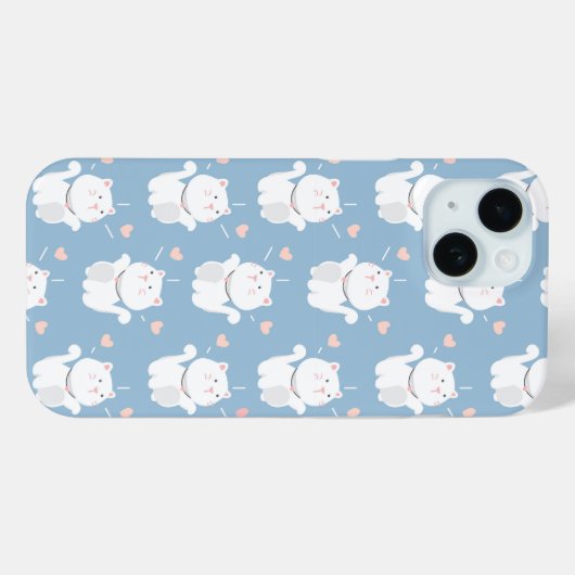 Coques Case-Mate iPhone Design motif chaton mignon (Verso (horizontal))