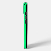 Coques Case-Mate iPhone Design Motif de bandes vertes noires (Verso / Gauche)