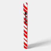 Coques Case-Mate iPhone Design Motif de bandes verticales blanc rouge (Verso / Gauche)