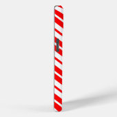 Coques Case-Mate iPhone Design Motif de bandes verticales blanc rouge (Verso / Droite)