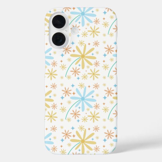 Coques Case-Mate iPhone Design motif de fleurs mignonnes (Verso)