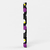 Coques Case-Mate iPhone Design Motif de surface Pois couleur noir (Dos/Droite)
