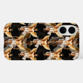 Coques Case-Mate iPhone Design Motif des Anges d'or céleste (Verso (horizontal))
