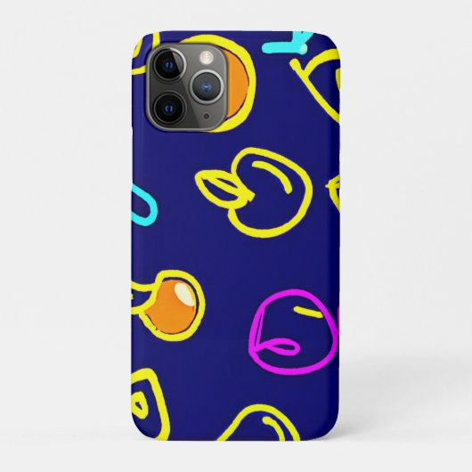 Coques Case-Mate iPhone Design Motif dynamique de fruits néons (Dos)