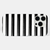Coques Case-Mate iPhone Design Motif élégant en noir et blanc (Verso (horizontal))