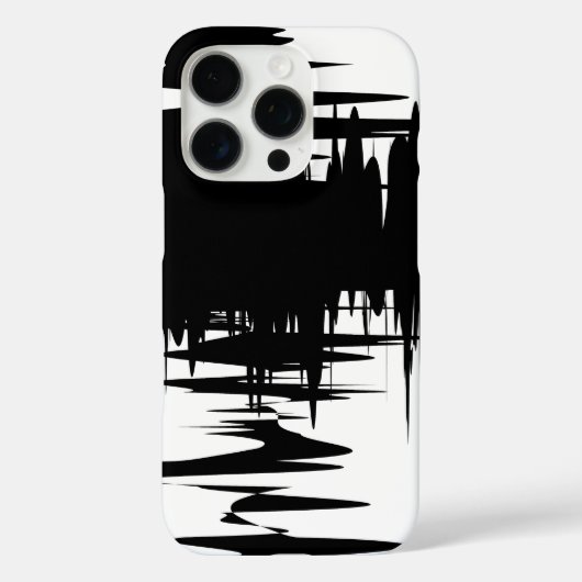 Coques Case-Mate iPhone Design Motif élégant en noir et blanc (Verso)
