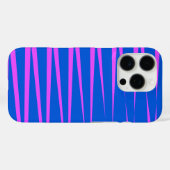 Coques Case-Mate iPhone Design motif en bleu et rose (Verso (horizontal))